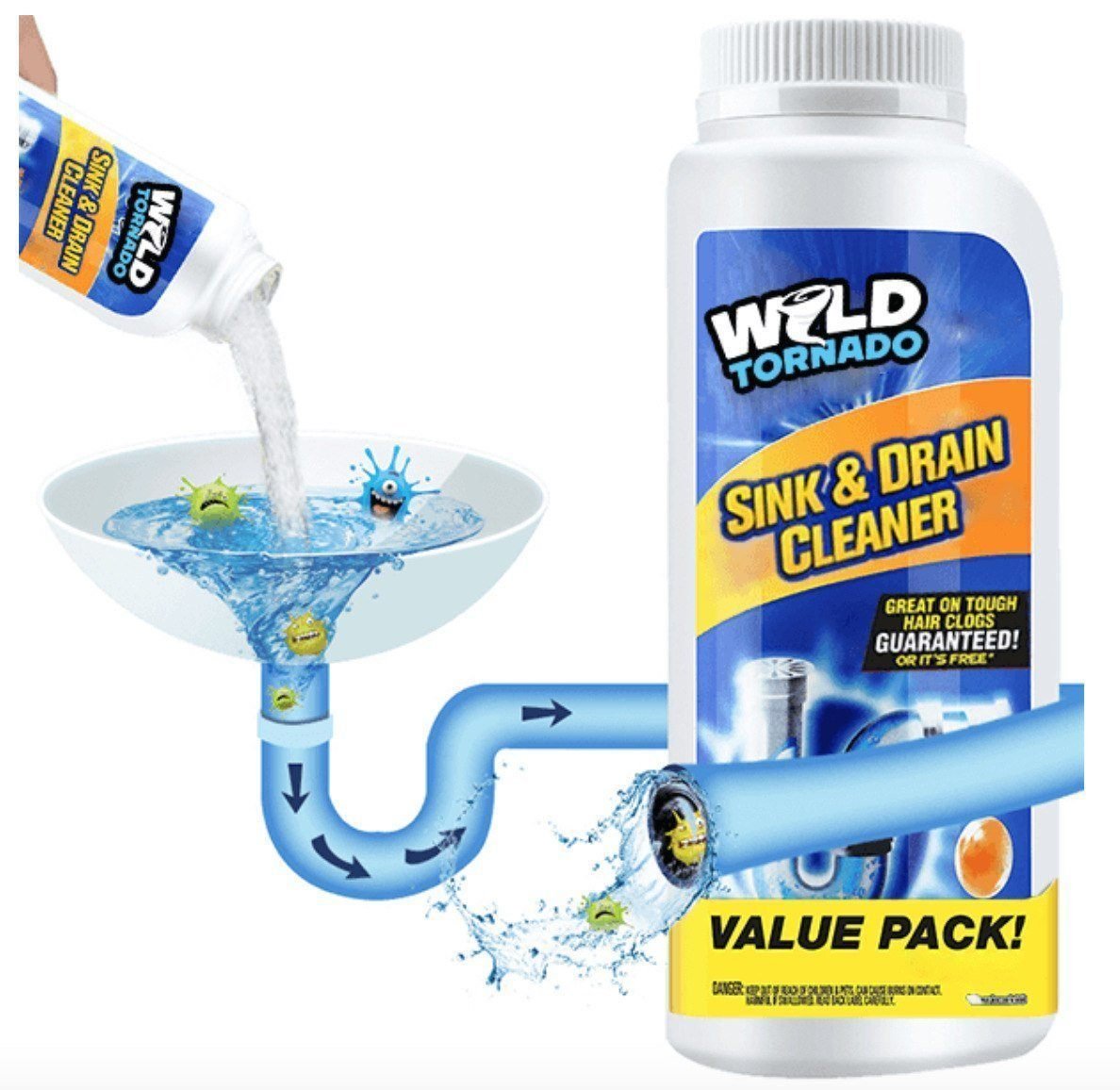 Wild Tornado™ puissant nettoyeur d'éviers