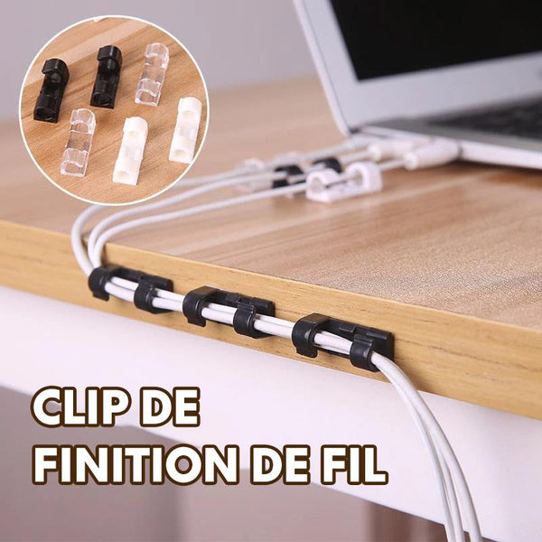 Clips ÉléganceCâble - Ensemble de Clips Auto-adhésifs ⚡️