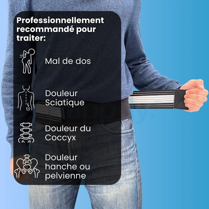 Ceinture PhysioMedic Soulagea™ | Soulage les maux de dos et la sciatique