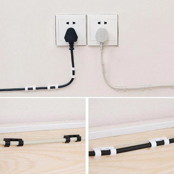 Clips ÉléganceCâble - Ensemble de Clips Auto-adhésifs ⚡️