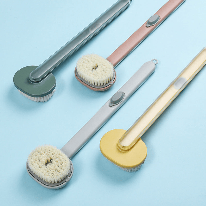 Brosse de nettoyage de massage de bain à long manche