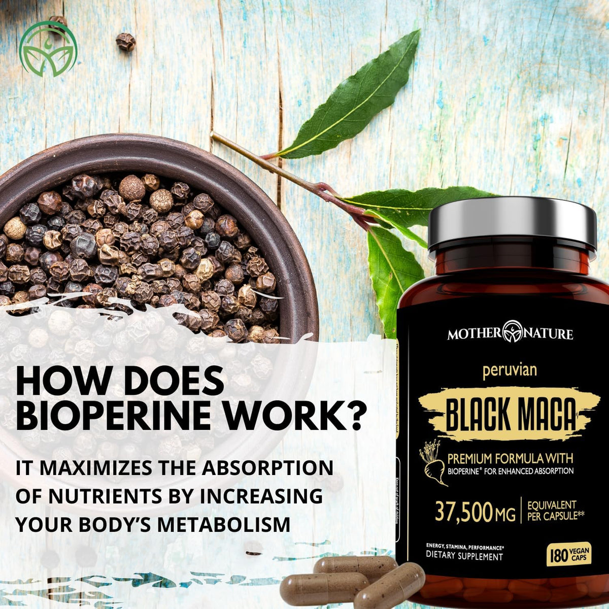 🌟 Maca Noire - Vitalité et Performance