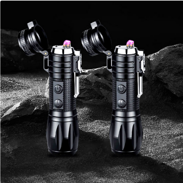 ⏳Réduction limitée de 50%💥🔦Lampe de poche multifonctionnelle rechargeable à lumière forte avec feu électrique⚡