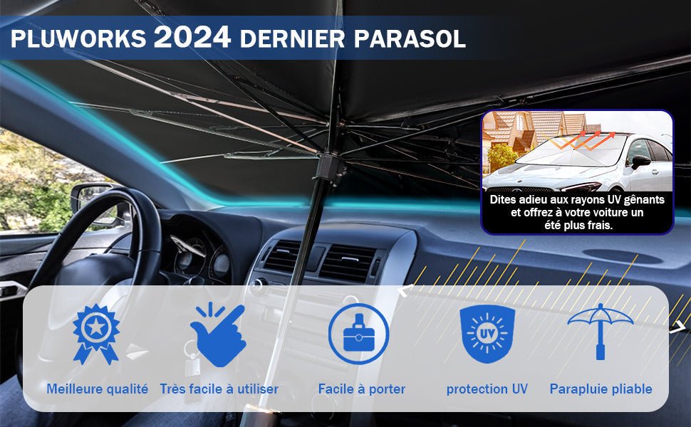 Pare-soleil pliable pour voiture