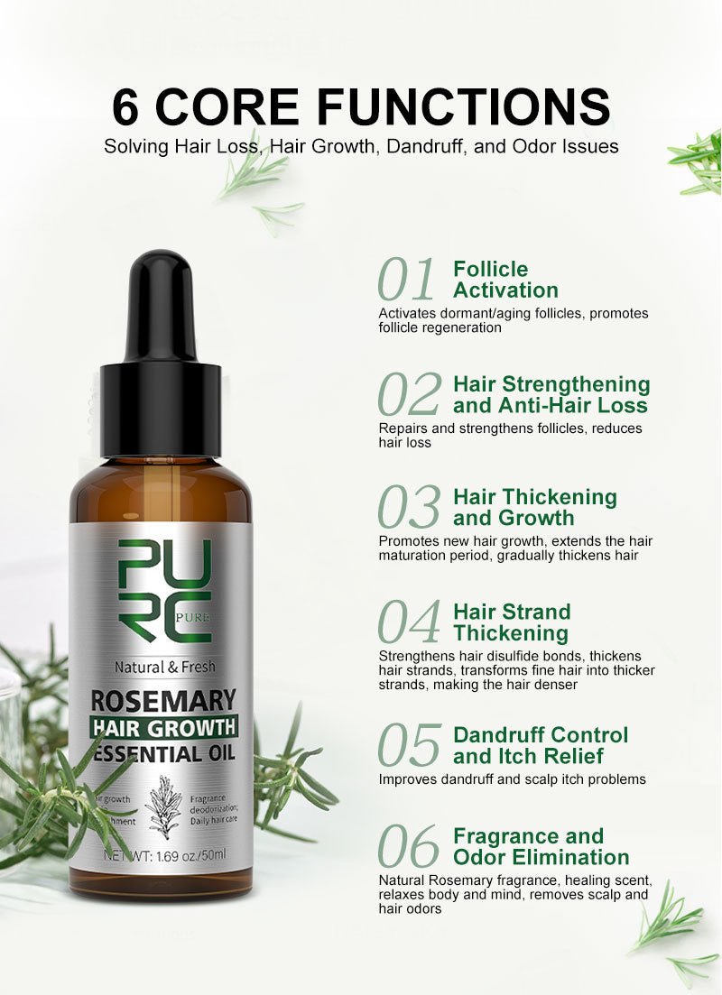 PURC Hair Growth Elixir™ – Révélez une chevelure plus dense et plus forte naturellement