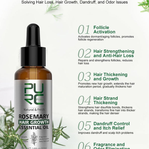 PURC Hair Growth Elixir™ – Révélez une chevelure plus dense et plus forte naturellement