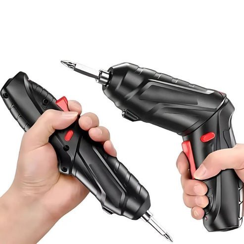 Kit de sac à outils avec accessoires - Mini perceuse électrique, tournevis, tournevis sans fil. Batterie 3,6 V - Hodamart