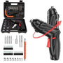 Kit de sac à outils avec accessoires - Mini perceuse électrique, tournevis, tournevis sans fil. Batterie 3,6 V - Hodamart