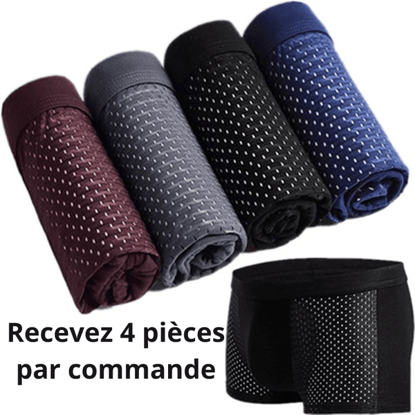 VIRILUS™ - Boxer en Fibre de Bambou Ultra - Confort (3 pièces + 1 gratuit) - Hodamart
