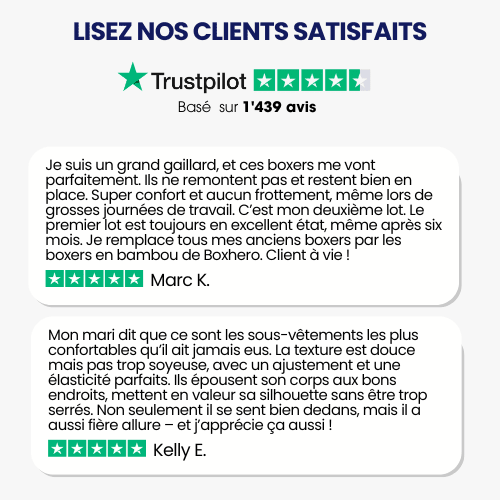 VIRILUS™ - Boxer en Fibre de Bambou Ultra - Confort (3 pièces + 1 gratuit) - Hodamart